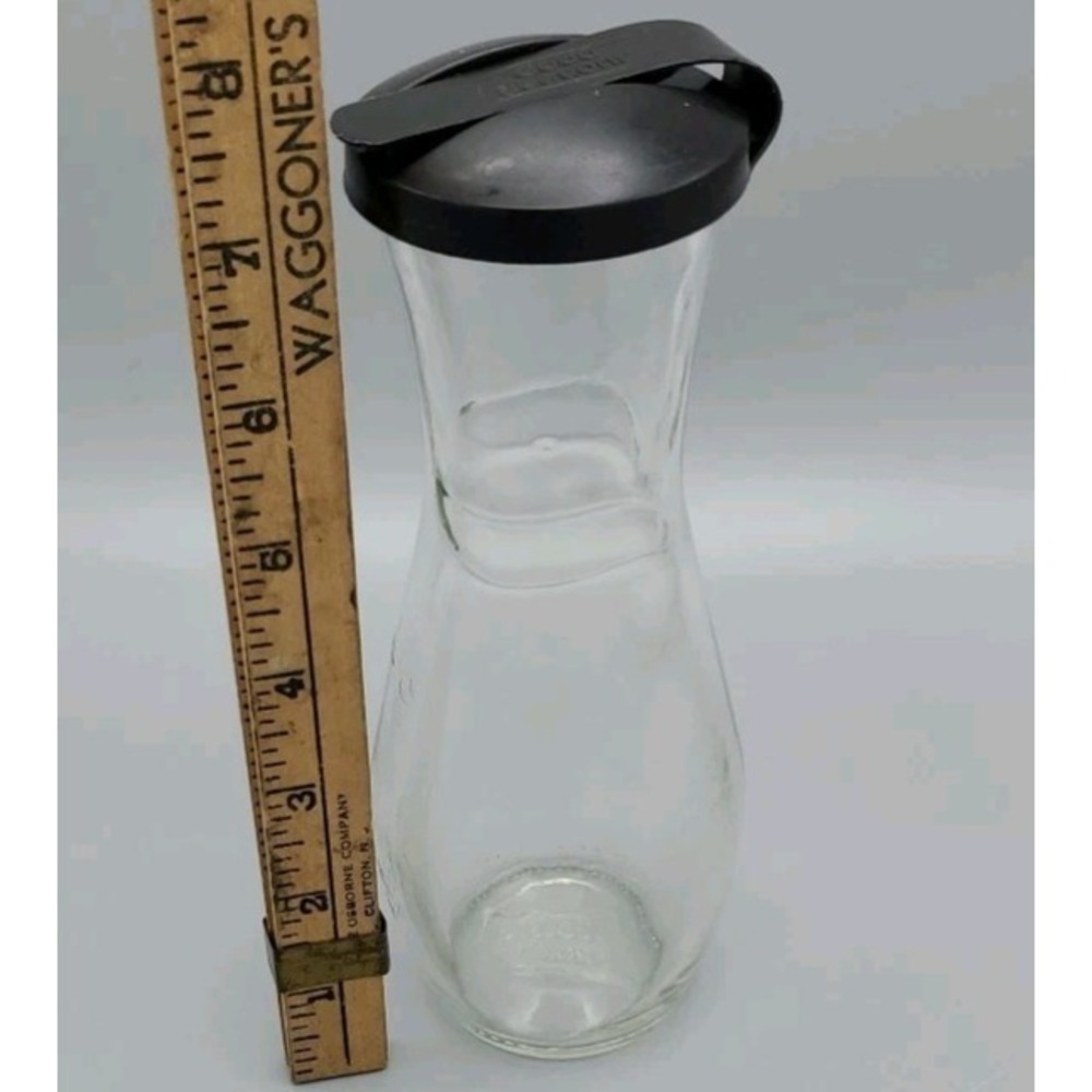 Good Seasons‎ Glass Cruet with Markings For Oil Vinegar Water and Top